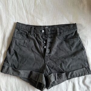 BDG Women's Gray High Waist Denim Shorts